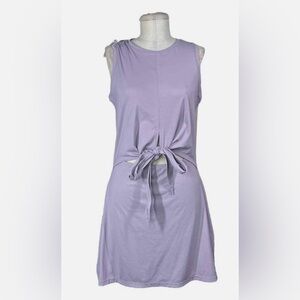 Halara tie dress w/ shorts with pockets size large